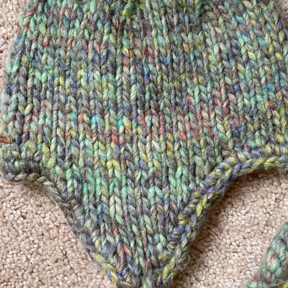 Free People Fox Knit Trapper Hat MISSING POM